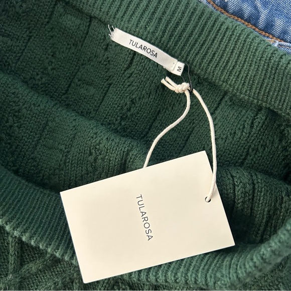 NWT Tularosa Forest Green Sweater Knit Mini Skirt - Picture 4 of 5